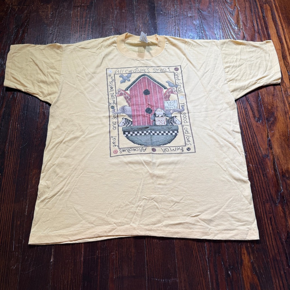 Vintage 90s Noahs Ark Shirt Mens XL Jesus Christian Tee USA Single Stitch FOTL